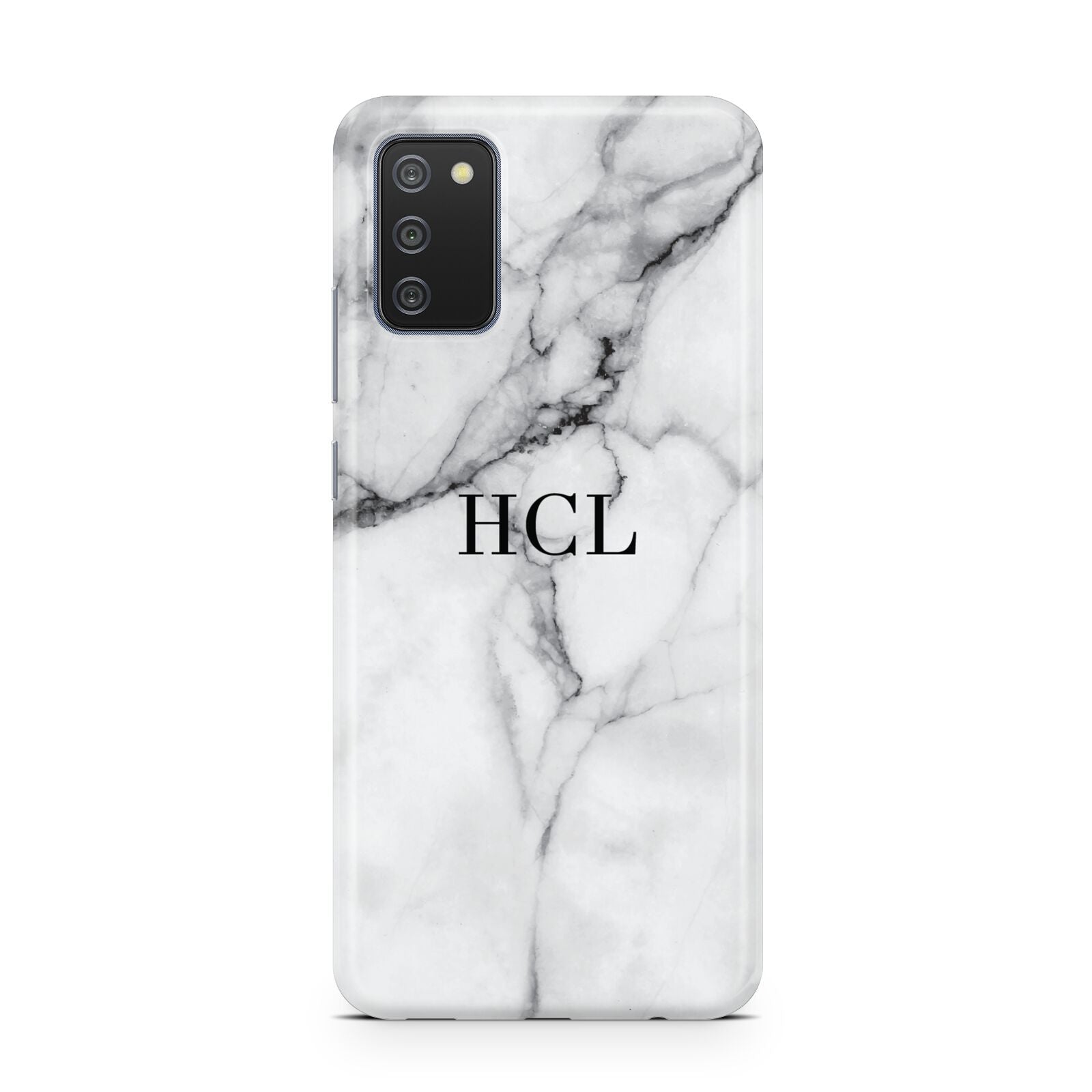 Personalised Small Marble Initials Custom Samsung A02s Case