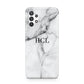 Personalised Small Marble Initials Custom Samsung A32 5G Case
