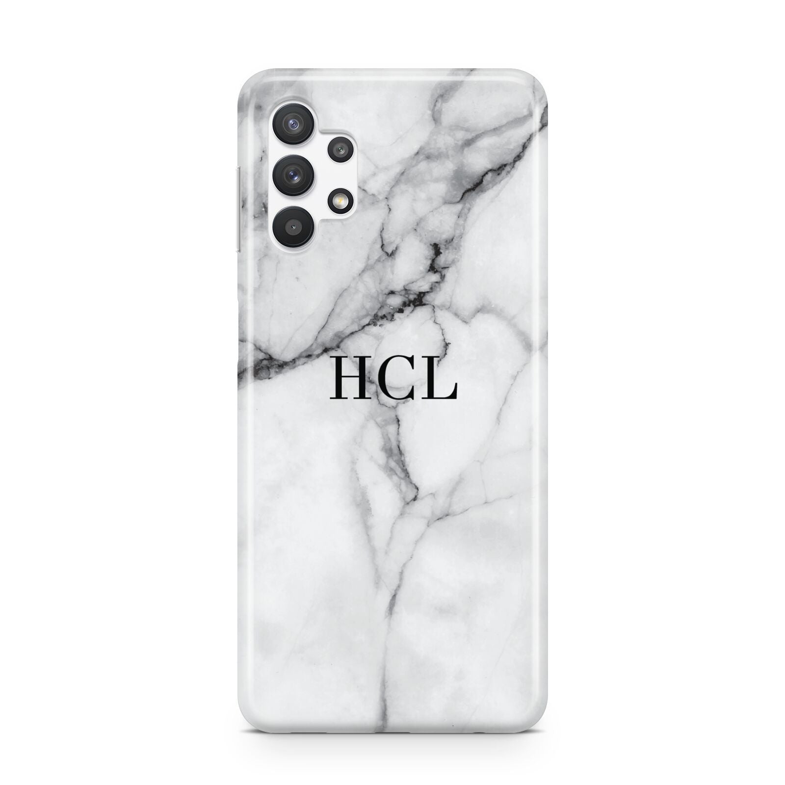 Personalised Small Marble Initials Custom Samsung A32 5G Case