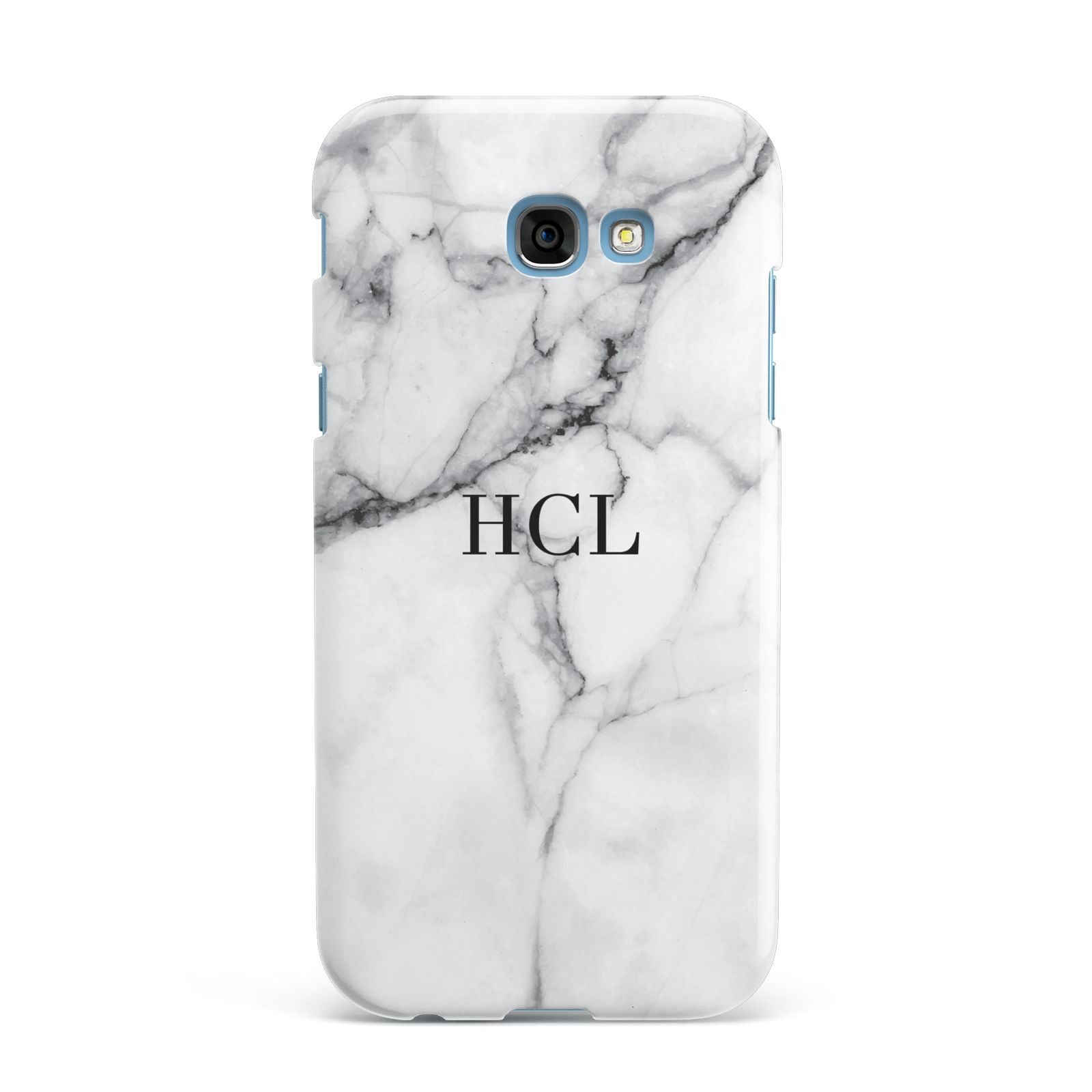 Personalised Small Marble Initials Custom Samsung Galaxy A7 2017 Case