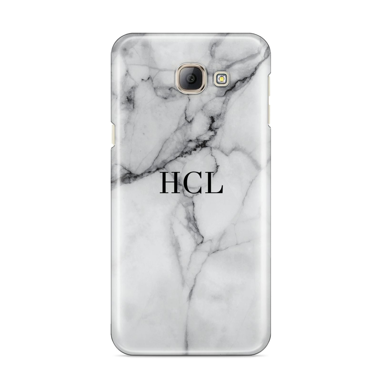 Personalised Small Marble Initials Custom Samsung Galaxy A8 2016 Case