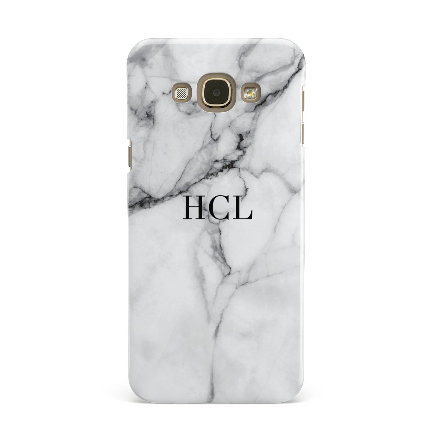 Personalised Small Marble Initials Custom Samsung Galaxy A8 Case