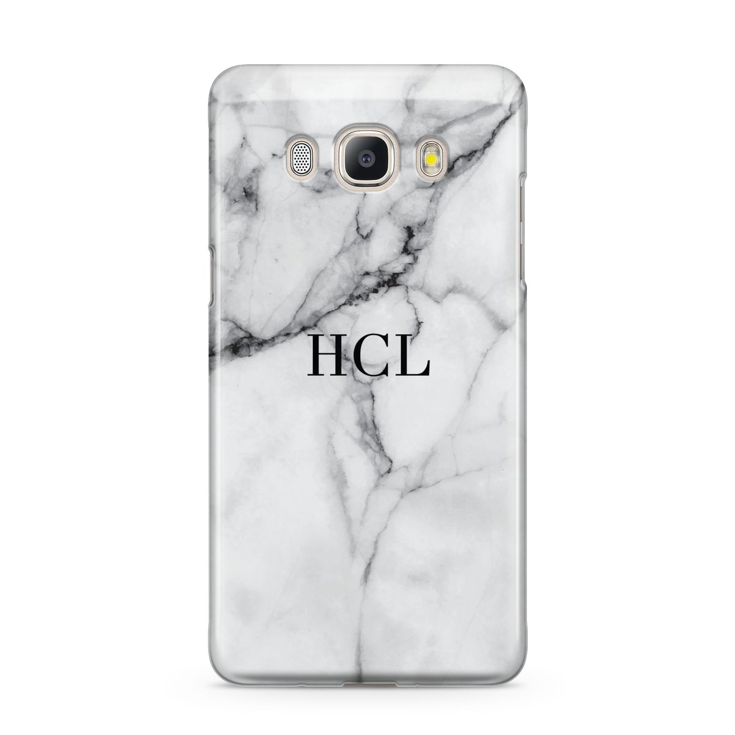 Personalised Small Marble Initials Custom Samsung Galaxy J5 2016 Case