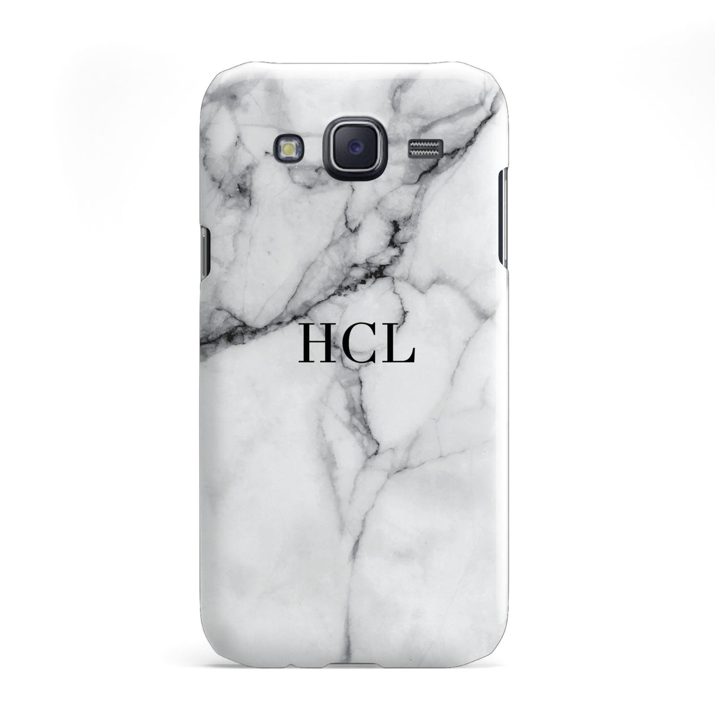 Personalised Small Marble Initials Custom Samsung Galaxy J5 Case