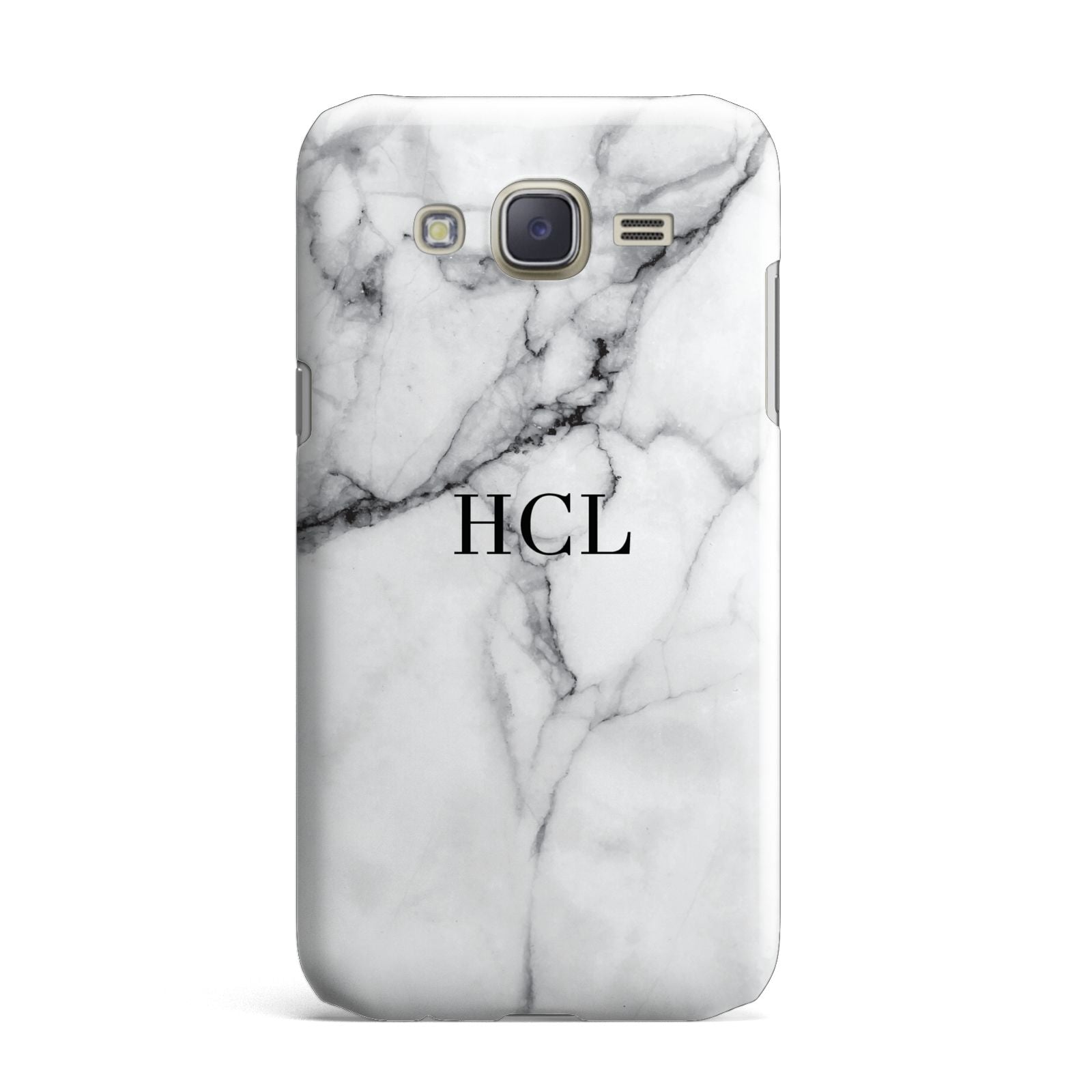 Personalised Small Marble Initials Custom Samsung Galaxy J7 Case
