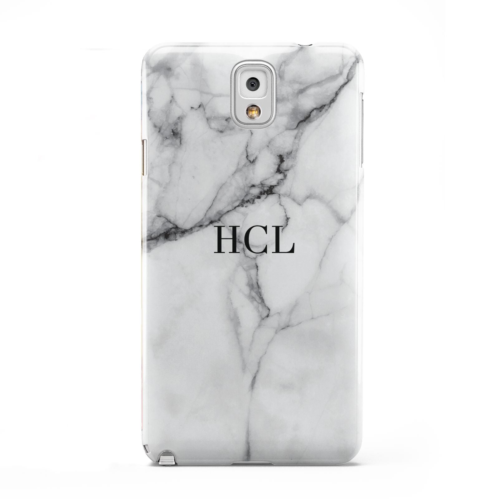 Personalised Small Marble Initials Custom Samsung Galaxy Note 3 Case