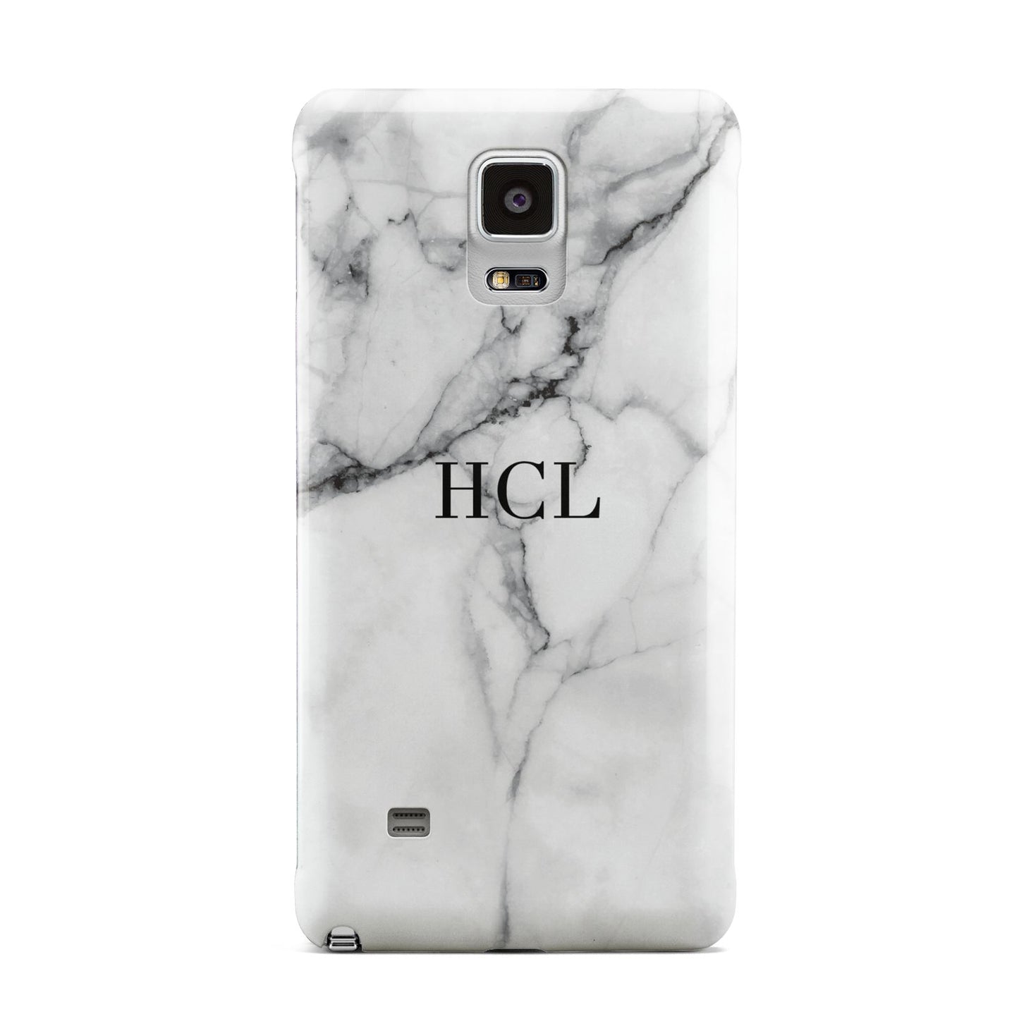 Personalised Small Marble Initials Custom Samsung Galaxy Note 4 Case