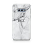 Personalised Small Marble Initials Custom Samsung Galaxy S10E Case