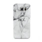 Personalised Small Marble Initials Custom Samsung Galaxy S6 Case