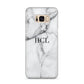 Personalised Small Marble Initials Custom Samsung Galaxy S8 Plus Case