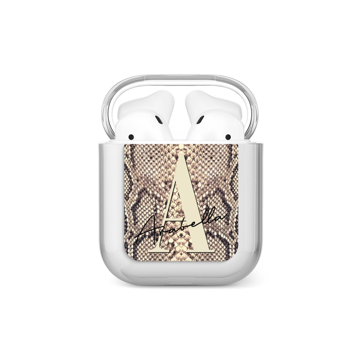 Personalised Snake Skin Effect AirPods Case