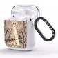Personalised Snake Skin Effect AirPods Clear Case Side Image