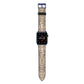Personalised Snake Skin Effect Apple Watch Strap with Blue Hardware