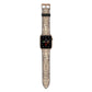 Personalised Snake Skin Effect Apple Watch Strap with Gold Hardware