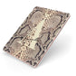 Personalised Snake Skin Effect Apple iPad Case on Rose Gold iPad Side View