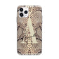Personalised Snake Skin Effect Apple iPhone 11 Pro Max in Silver with Bumper Case