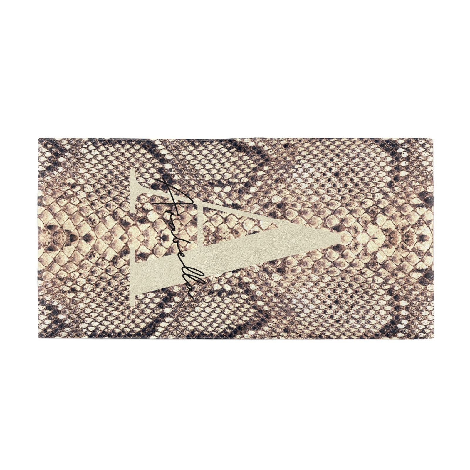Personalised Snake Skin Effect Beach Towel Alternative Image