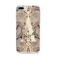 Personalised Snake Skin Effect iPhone 8 Plus Bumper Case on Silver iPhone