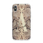 Personalised Snake Skin Effect iPhone X Bumper Case on Silver iPhone Alternative Image 1