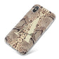 Personalised Snake Skin Effect iPhone X Bumper Case on Silver iPhone
