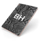 Personalised Snakeskin Apple iPad Case on Rose Gold iPad Side View