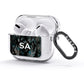 Personalised Snakeskin Effect AirPods Glitter Case 3rd Gen Side Image