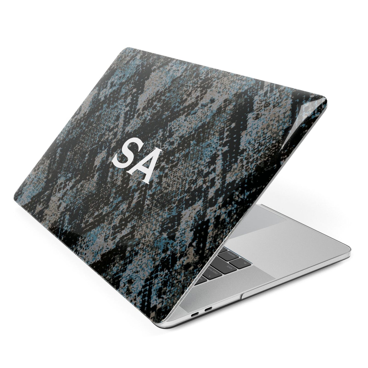 Personalised Snakeskin Effect Apple MacBook Case Side View