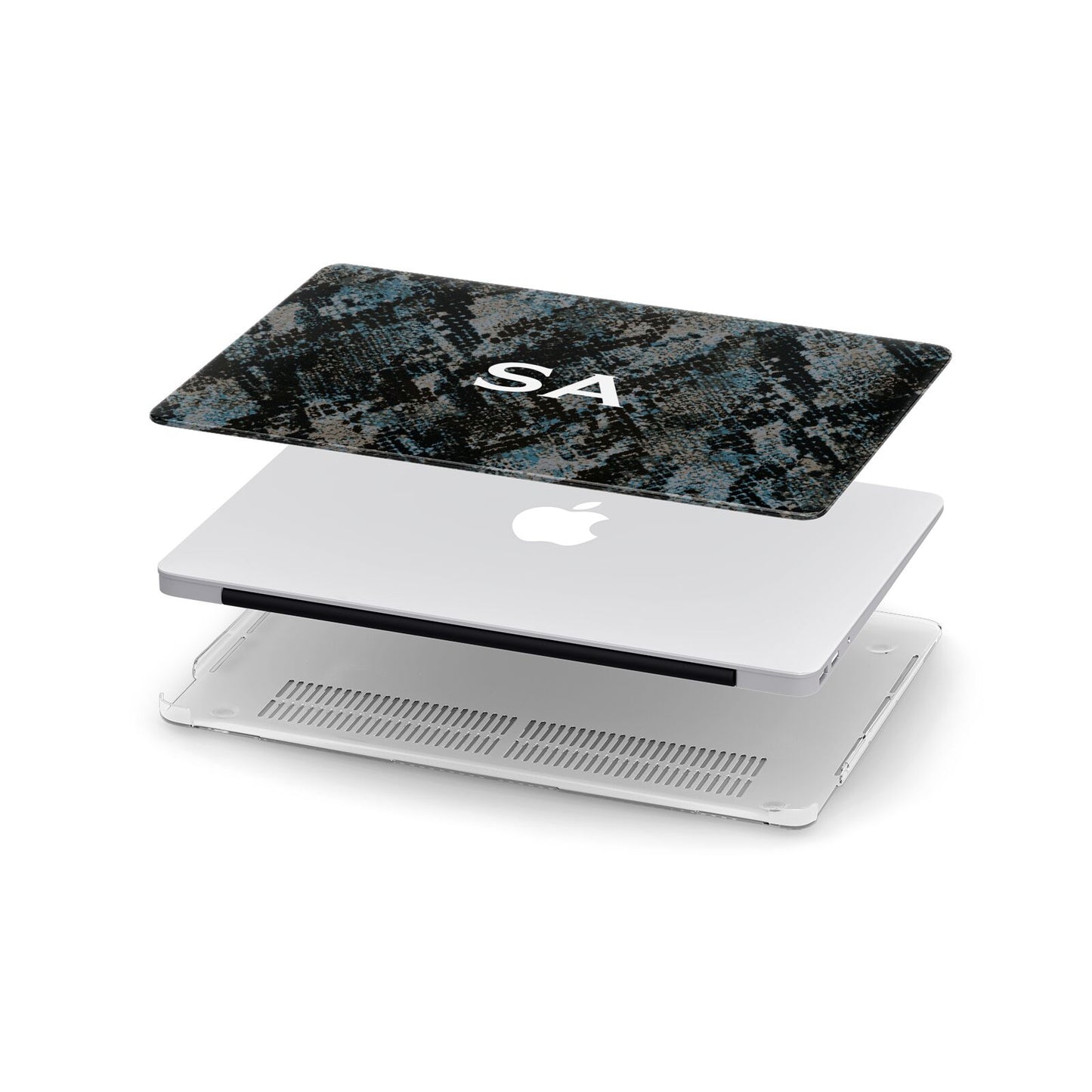 Personalised Snakeskin Effect Apple MacBook Case in Detail