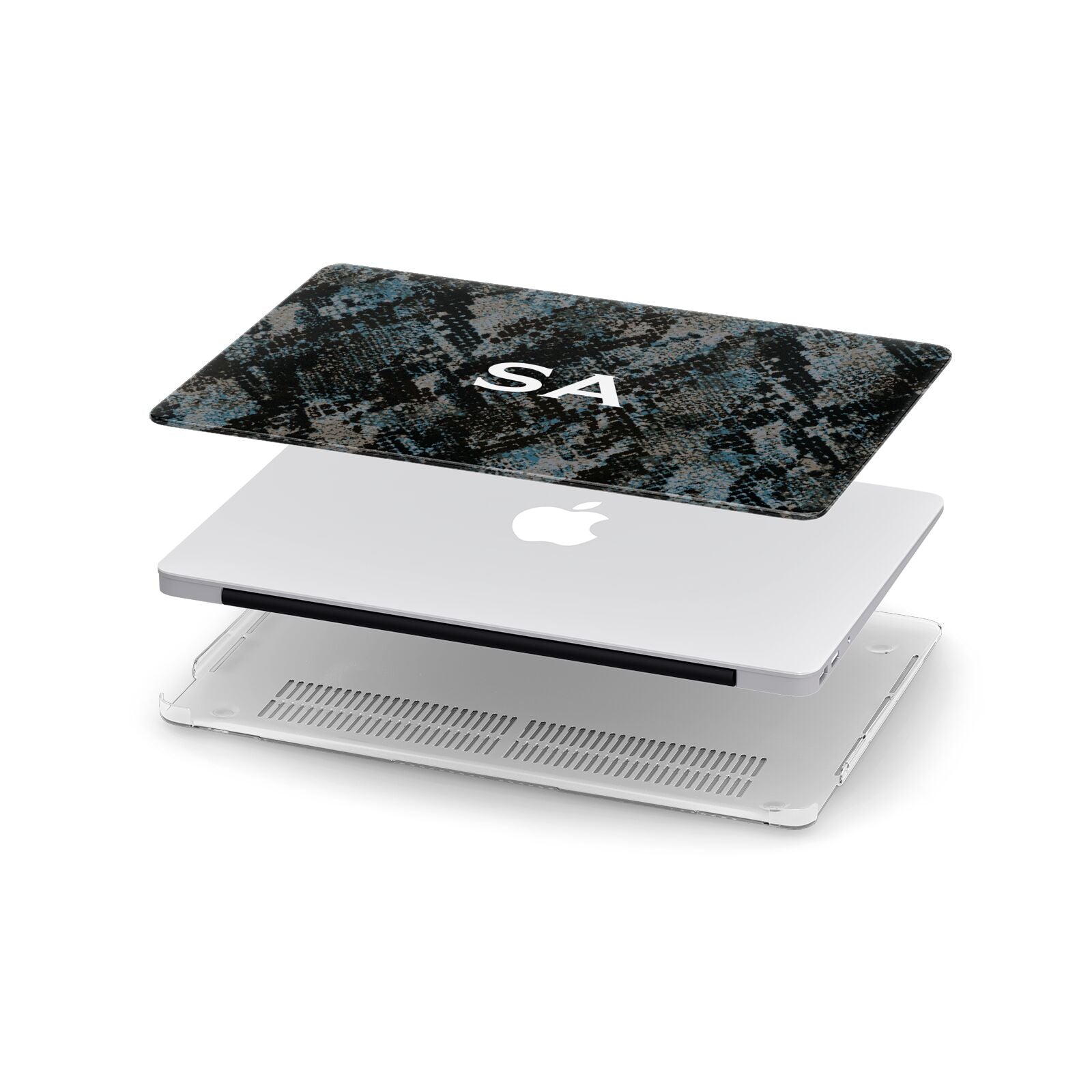 Personalised Snakeskin Effect Apple MacBook Case in Detail