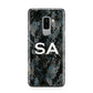 Personalised Snakeskin Effect Samsung Galaxy S9 Plus Case on Silver phone