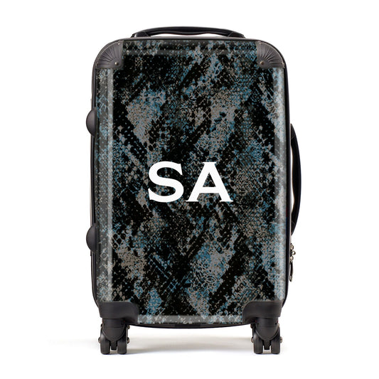 Personalised Snakeskin Effect Suitcase