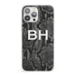 Personalised Snakeskin iPhone 13 Pro Max Clear Bumper Case