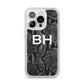 Personalised Snakeskin iPhone 14 Pro Clear Tough Case Silver