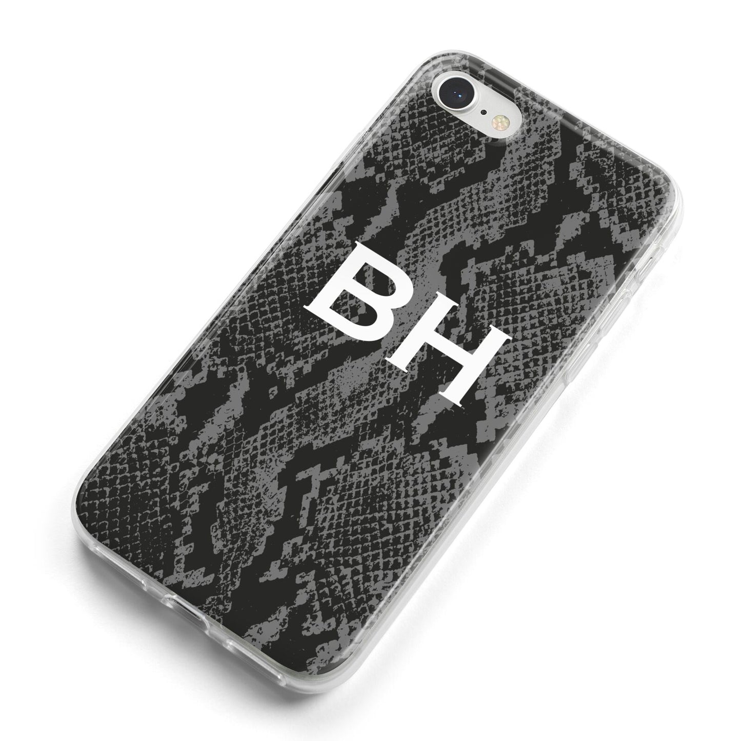 Personalised Snakeskin iPhone 8 Bumper Case on Silver iPhone Alternative Image