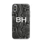 Personalised Snakeskin iPhone X Bumper Case on Silver iPhone Alternative Image 1