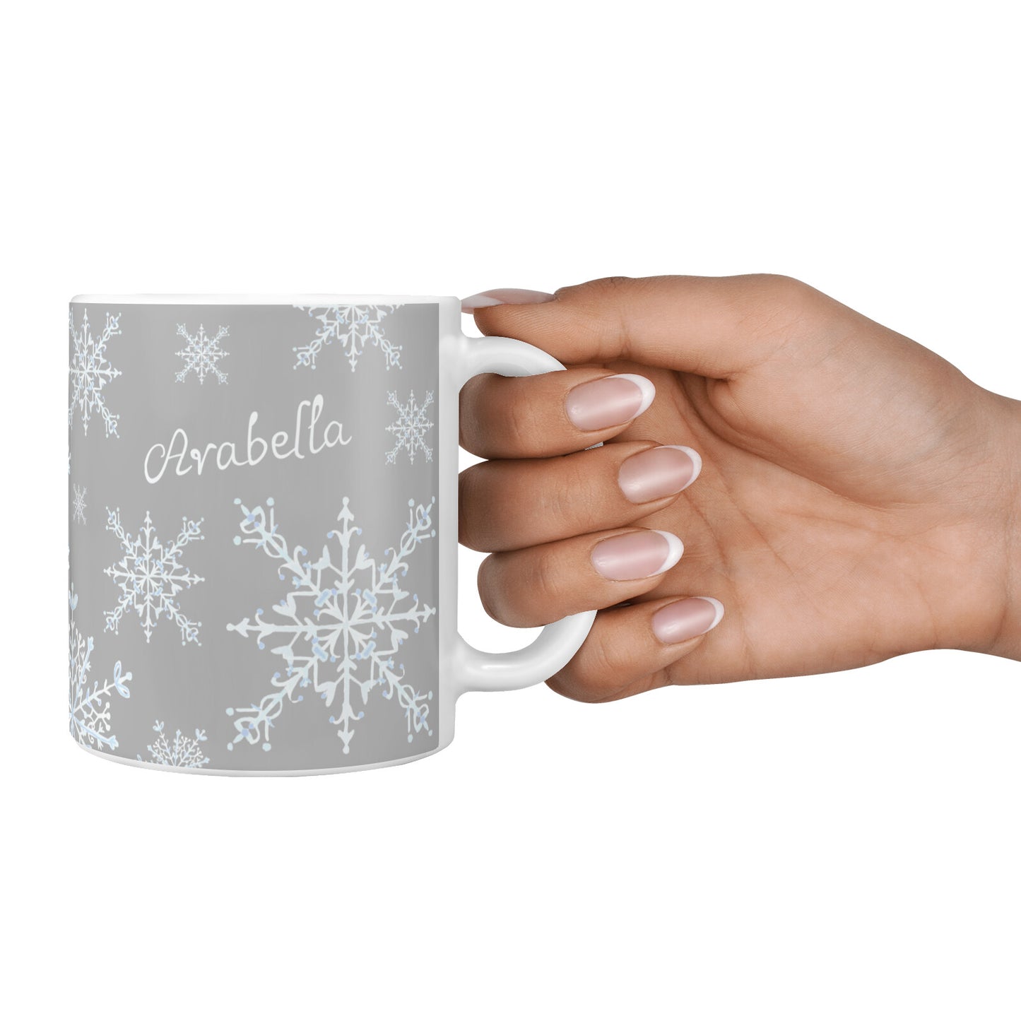 Personalised Snowflake 10oz Mug Alternative Image 4