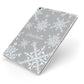 Personalised Snowflake Apple iPad Case on Silver iPad Side View