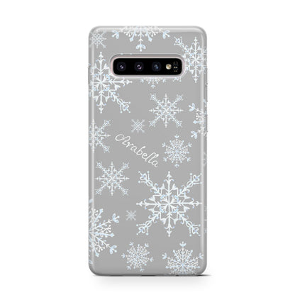 Personalised Snowflake Samsung Galaxy S10 Case
