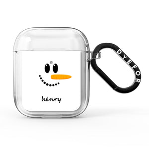 Personalised Snowman AirPods Case