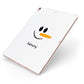 Personalised Snowman Apple iPad Case on Rose Gold iPad Side View