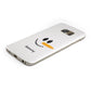 Personalised Snowman Protective Samsung Galaxy Case Angled Image