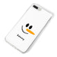 Personalised Snowman iPhone 8 Plus Bumper Case on Silver iPhone Alternative Image