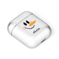 Personalised Snowwoman AirPods Case Laid Flat