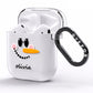 Personalised Snowwoman AirPods Clear Case Side Image