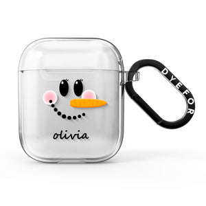 Personalised Snowwoman AirPods Case