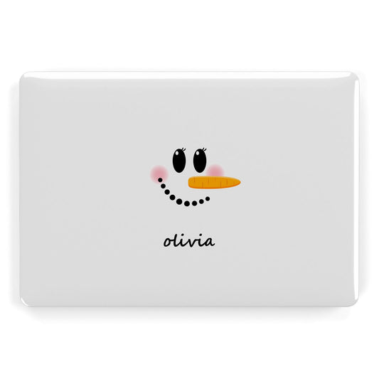 Personalised Snowwoman Apple MacBook Case
