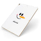Personalised Snowwoman Apple iPad Case on Gold iPad Side View
