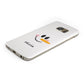 Personalised Snowwoman Protective Samsung Galaxy Case Angled Image