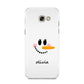 Personalised Snowwoman Samsung Galaxy A5 2017 Case on gold phone