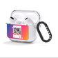 Personalised Social Media Photo AirPods Clear Case 3rd Gen Side Image